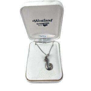Westland Sterling Silver Maori Twist Pendant Necklace